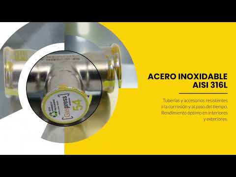 Sistema GASPRESS. Tubos y accesorios para instalaciones de gas.