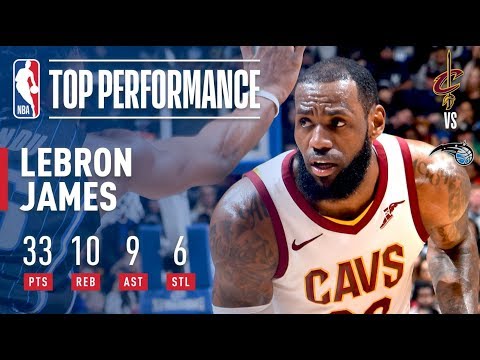 LeBron James Has Near Triple-Double (33/10/9) vs. Magic | January 6, 2018