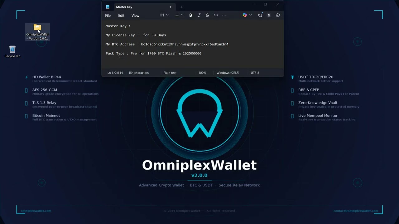 Flash BTC Transaction Demo