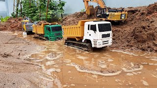 RC HANDMADE, Mobil Truk Tronton Panjang Penuh Mobil Mobilan, Mobil Balap, Mobil Truk, Excavator