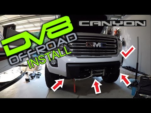 GMC Canyon DV8 Center Mount and Rear Bumper Detailed Install - Winch Bumper Install - Part 1