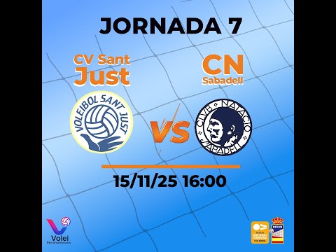 DIRECTE | J7 | CV Sant Just vs CN Sabadell | 1a Nacional Femenina