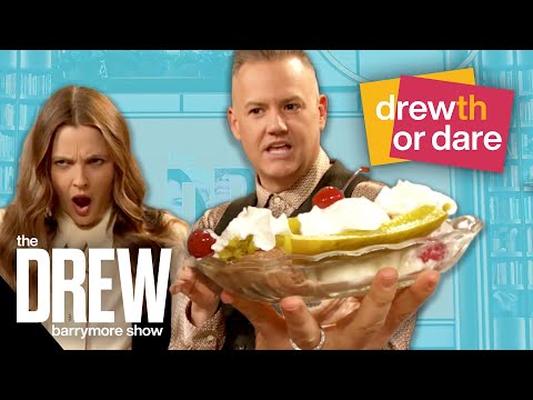 Ross Tries a "Pickle Split" Sundae | Drewth or Dare