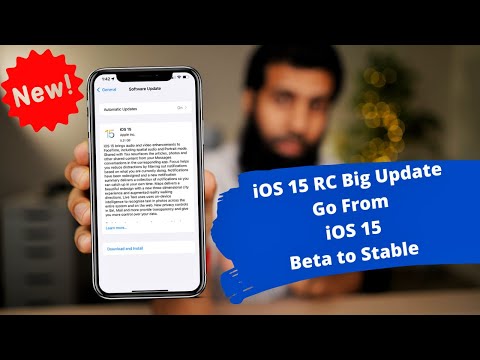 iOS 15 RC  What's New?  Final Version | How to go from iOS 15 beta to iOS 15 Stable version