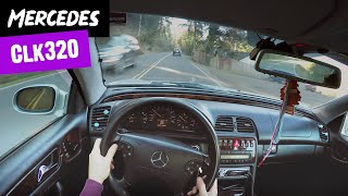 Driving 2002 Mercedes Benz CLK 320 W208 POV