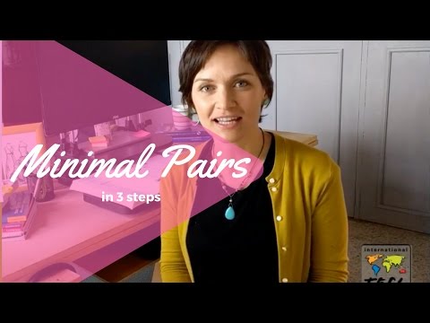 Minimal Pairs In 3 Steps - International TEFL Academy