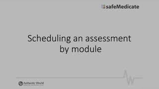 FNS - how to schedule an assessment by module