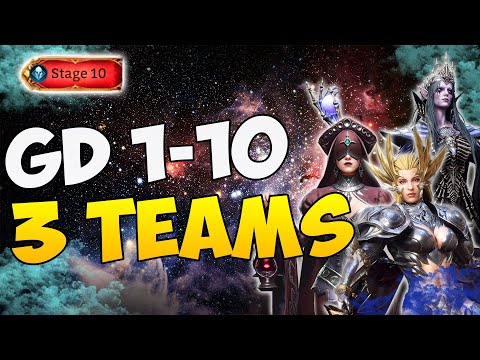 Gear Dungeon 1 All Stages 3 TeamsI No Elowyn / No Valk / No Anti-Heal I Watcher of Realms