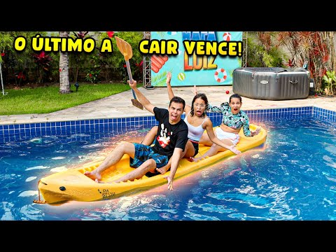O ÚLTIMO A SAIR DO CAIAQUE VENCE! - MUITA LOUCURA!