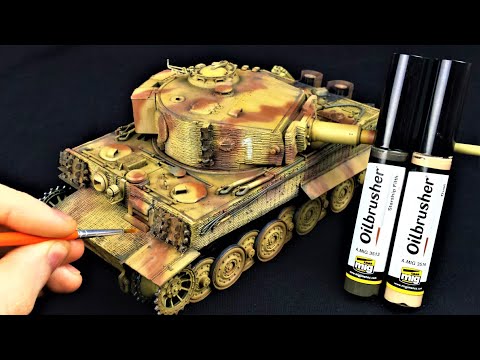 Earth & Dust Effects with AMMO Oilbrushers on Tiger 1 - 506 sPzAbt 1944