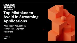 Top Mistakes to Avoid in Streaming Applications