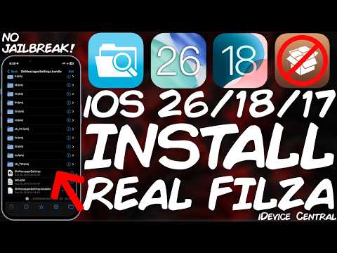 iOS 26 / 18.6.2 - 17 Get REAL FILZA File Manager Without JAILBREAK On All Devices