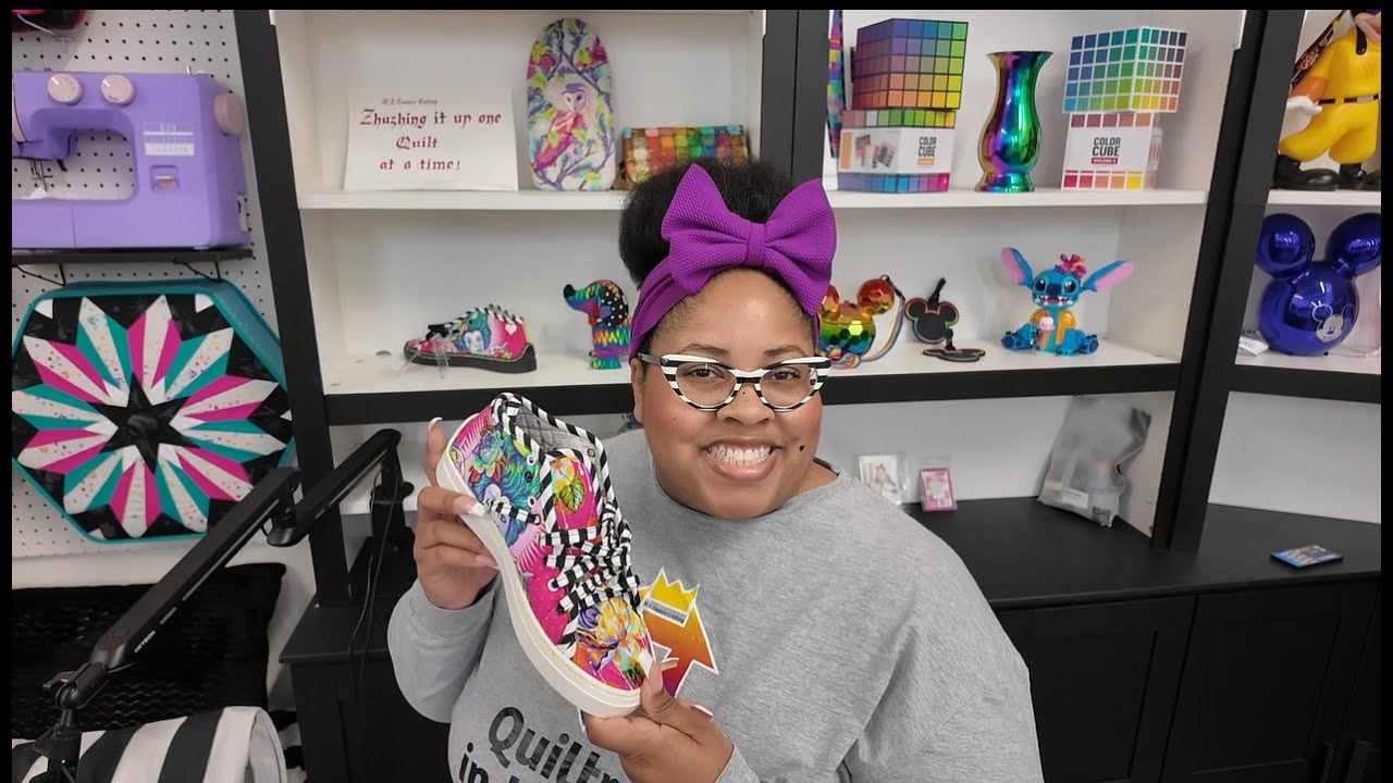 QuiltCon Couture Ideas - Quilted Sneakers