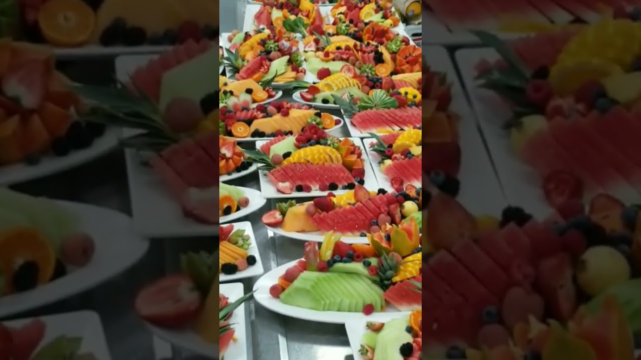assorted fruit platters  for   wedding .