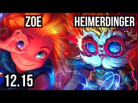 ZOE vs HEIMER (MID) | Rank 5 Zoe, 2/0/3 | NA Challenger | 12.15