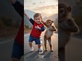 Joget Lucu Seorang Anak Vs Monyet Funny Hiburansegar Cute