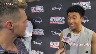 The multitalented Adrian Lyles arrives @ “High School Musical: The Musical: The Series video
