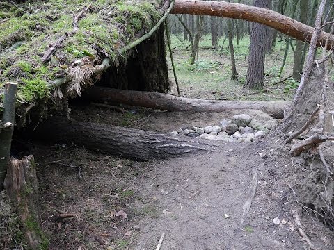 Bushcraft Lager die Feuerstelle