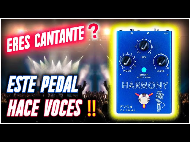 Vídeo relacionado con FLAMMA FV04 - Pedal de armonía vocal, procesador de efectos vocales, armonizador de micrófono de voz con reverberación, 12 tonos con 11 modos de armonía diferentes, todo en uno para grabación de