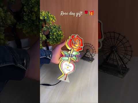 Wehatke customized/personalized wooden rose lamp for valenti...