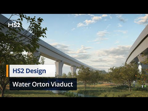 Design of HS2’s viaducts at Water Orton in Warwickshire revealed, February 2021
