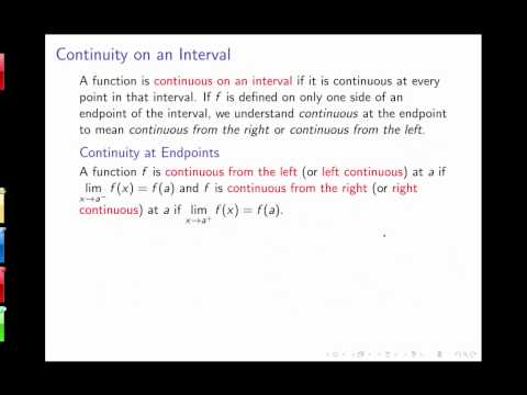 Section 2.5: Continuity