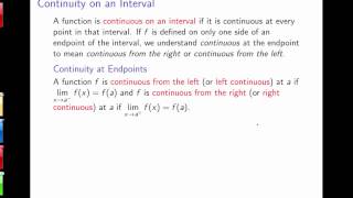 Section 2.5: Continuity