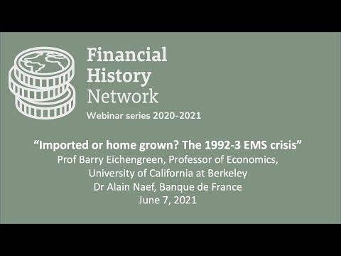 Thumbnail for Financial History Network. Barry Eichengreen and Alain Naef Seminar by Barry Eichengreen