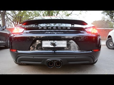 Porsche 718 cayman W/ AWE tuning straight pipes exhaust system | Supercars in Chandigarh