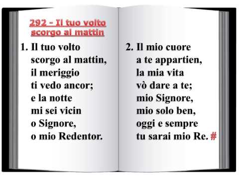 292 Il tuo volto scorgo al mattin - Innario Chiesa Cristiana Avventista del Settimo Giorno 2014