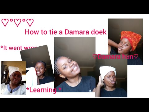 HOW TO TIE A DAMARA DOEK°||NAMIBIAN YOUTUBER °||TRADITIONAL STYLE