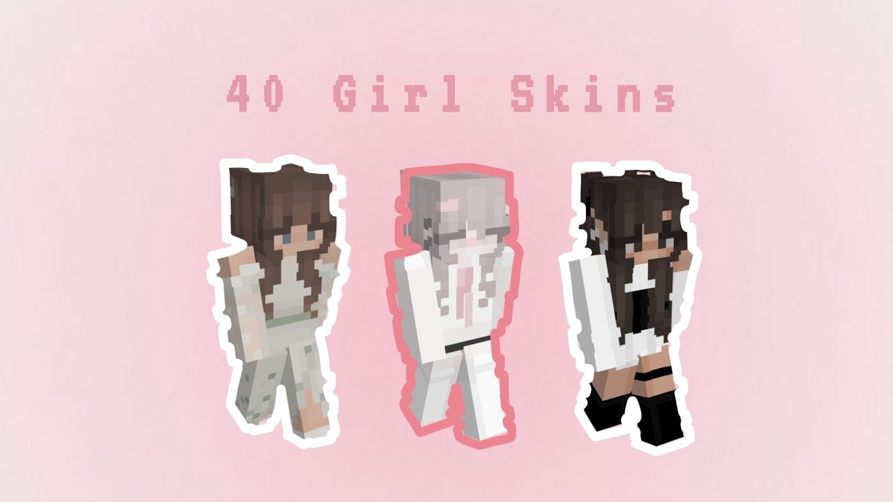 40+ Minecraft skins for Girls! 🌸✨