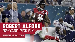 Robert Alford Pick 6 Off Tom Brady! | Patriots vs. Falcons | Super Bowl LI Highlights