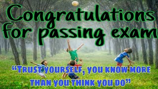 Congratulations for passing Exam  3i Knowledge 
