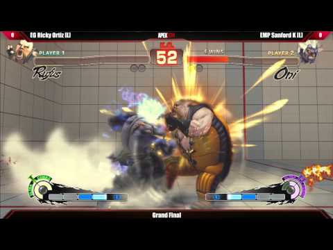 SSF4 AE2012 Grand Final EMP Sanford K vs EG Ricky Ortiz - Apex 2014 Tournament