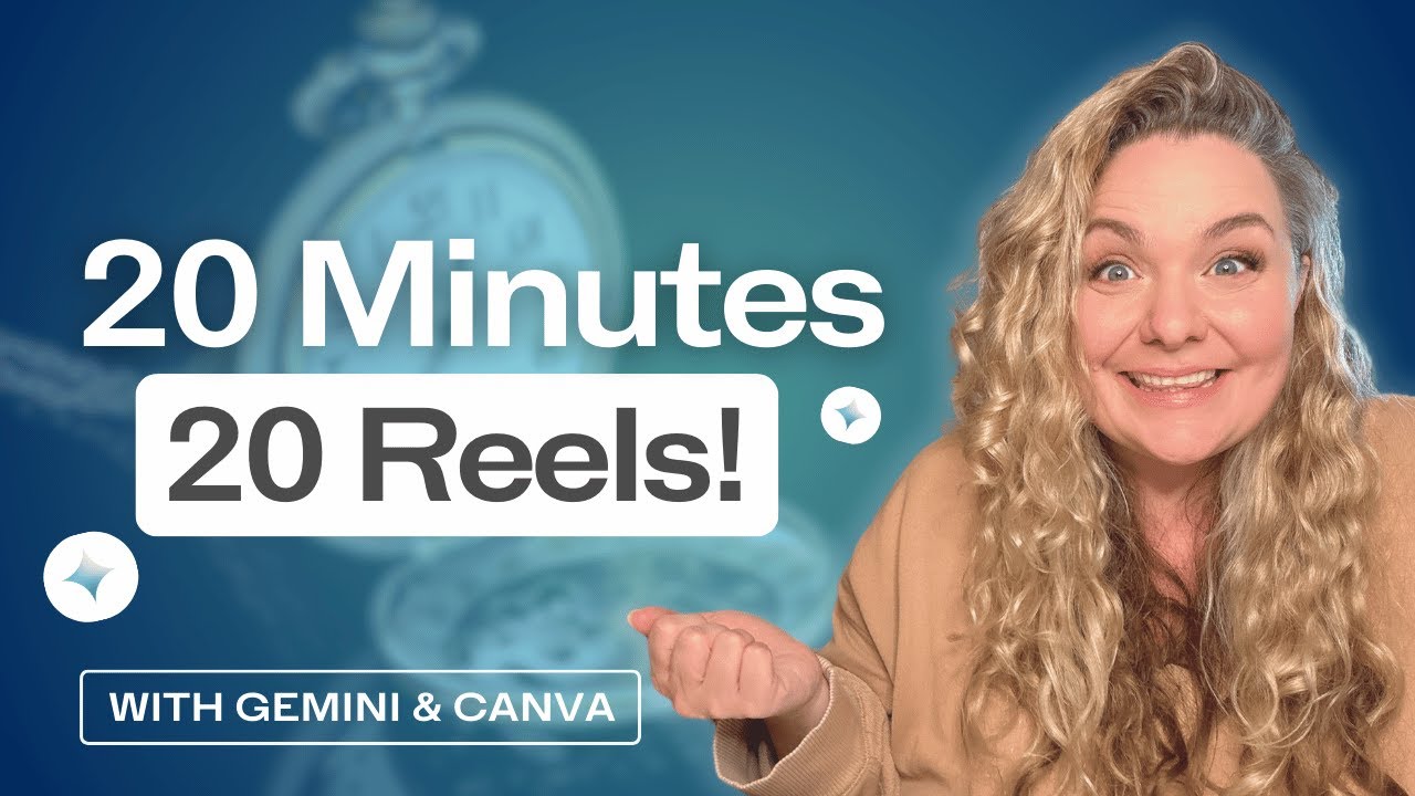 20 reels in 20 minutes (FOR REAL) using Gemini and Canva!