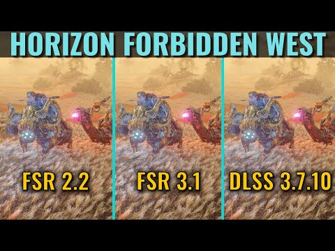 FSR 3.1 vs FSR 2.2 vs XeSS 1.3 vs TAA vs DLSS 3.7.10 - Horizon Forbidden West - 1440p - RTX 3070