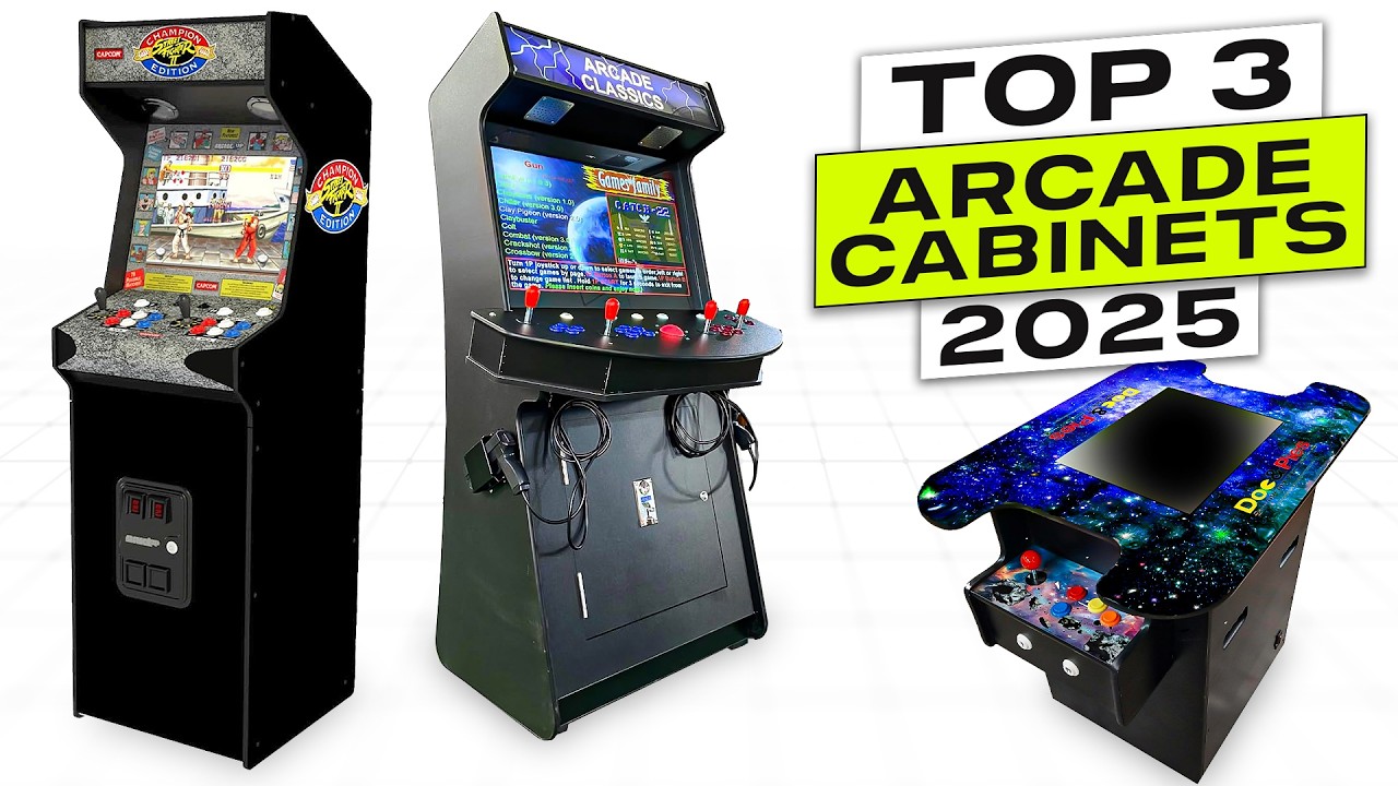 Top 3 BEST Arcade Cabinets Full Size for Home 2025