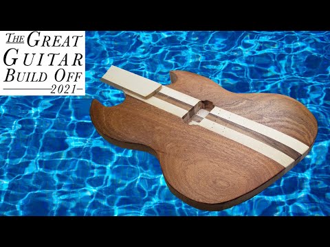 Carving a guitar body - The Guitar Guitar Build Off 2021