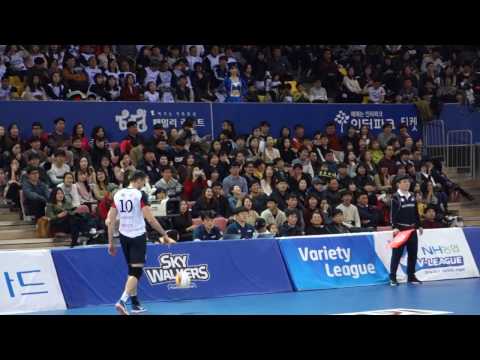 현대캐피탈 스카이워커스 skywalkers  삼성전 대니 Danijel Galic 연속 서브