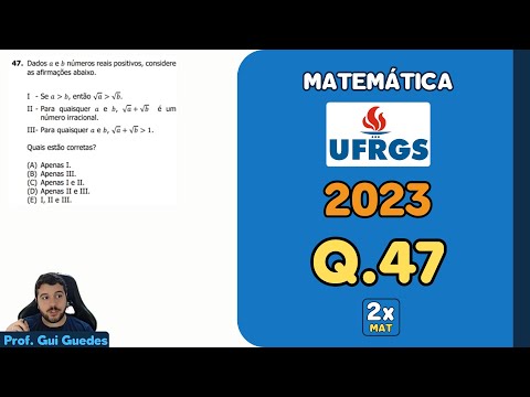 Resolução Matemática UFRGS 2023 - Questão 47 | Matemática em Dobro