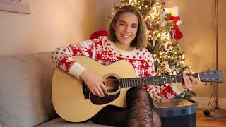 MY 1st ACOUSTIC CHRISTMAS SONG AT HOME | Meghan Trainor - I&#39;ll Be Home | Allie Sherlock cover