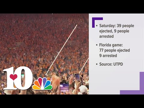 UTPD: 39 people ejected, 9 arrested at game against Bama