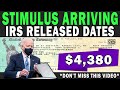 WOW! $4,380 IRS Announced Stimulus Payment Dates |  Fourth Stimulus Approved? CTC Payment 2021