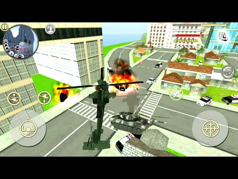 Rope Hero Vice Town (Naxeex LLC) Helicopter VS Tank Android Gameplay #40