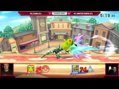 VS Weekly 7/6/17 - Winners Semis - Esam (Pikachu) vs Master Raven (Sheik) - Smash 4
