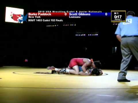 Cadet Greco-Roman Finals 152 pounds - Scott Gibbons vs. Burke Paddock