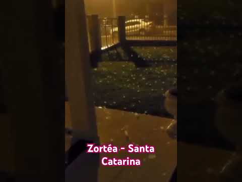 Chuva de granizo atingiu Zortéa - Santa Catarina