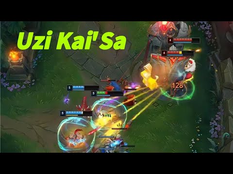 UZI KAI'SA VS EZREAL, HE IS A MONSTER ON KAI'SA!
