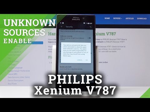 How Enable Unknown Sources in PHILIPS Xenium V787 - Allow App Installation
